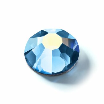 Malibu Blue AB HF 60120 (SS34) - Preciosa hotfix steentjes Chaton Rose Maxima