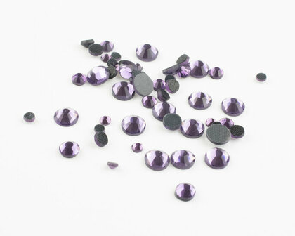 Tanzanite SS 30 Premium DMC kwaliteit Hotfix steentjes