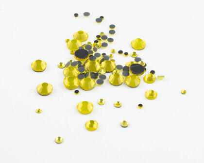 Citrine SS 6 Premium DMC kwaliteit Hotfix steentjes