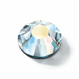 Silver Aquamarine AB HF 60001 (SS12) - Preciosa hotfix steentjes Chaton Rose Maxima