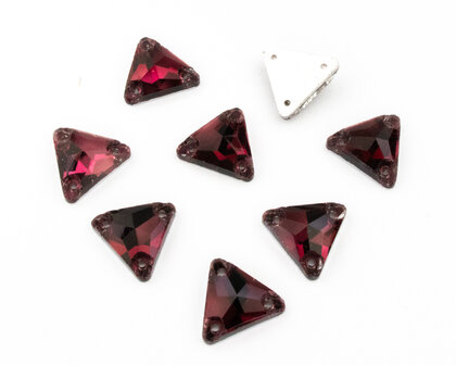 Naaistenen Triangle Amethyst (12mm) per 8 stuks