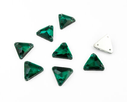 Naaistenen Triangle Blue Zircon (12mm) per 8 stuks