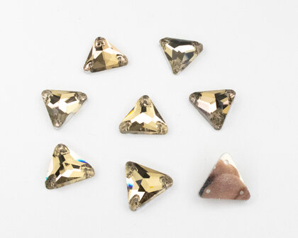 Naaistenen Triangle Light Colorado Topaz (12mm) per 8 stuks