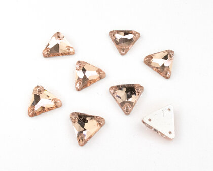 Naaistenen Triangle Light Peach (12mm) per 8 stuks
