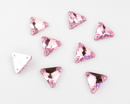 Naaistenen Triangle Light Rose (12mm) per 8 stuks