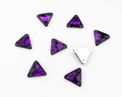 Naaistenen Triangle Purple Velvet (12mm) per 8 stuks