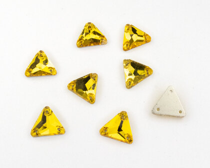 Naaistenen Triangle Topaz (12mm) per 8 stuks