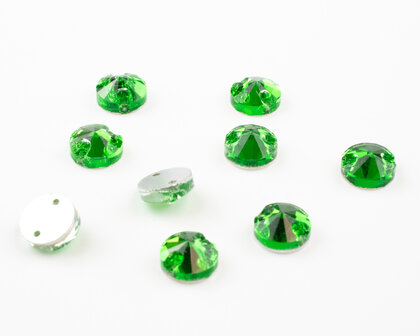 Naaistenen Rivoli Fern Green (10mm) per 9 stuks