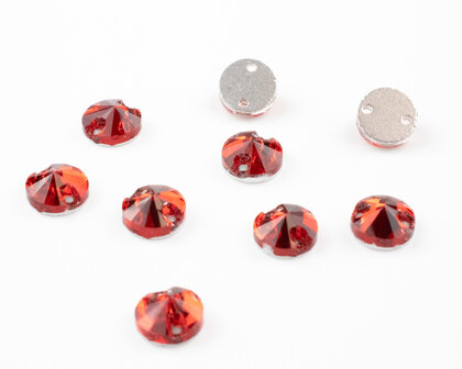 Naaistenen Rivoli Light Siam (10mm) per 9 stuks
