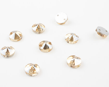 Naaistenen Rivoli Shadow (10mm) per 9 stuks