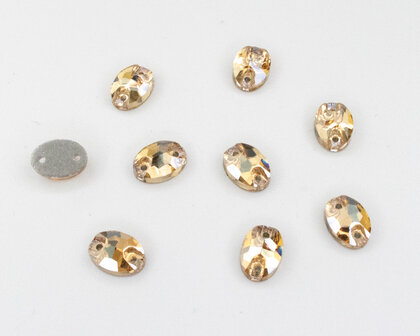 Naaistenen Oval Shadow (7x10mm) per 9 stuks