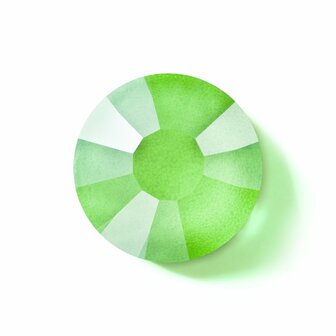 Crystal Neon Green HF 00030 (SS30) - Preciosa hotfix steentjes Chaton Rose Maxima (Neon Glow in the Dark) per 36 stuks (0,25 gross)