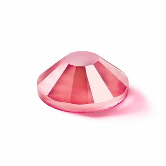 Crystal Neon Pink HF 00030 (SS10) - Preciosa hotfix steentjes Chaton Rose Maxima (Neon Glow in the Dark) zijaanzicht