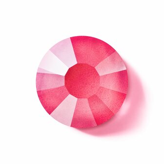 Crystal Neon Pink HF 00030 (SS12) - Preciosa hotfix steentjes Chaton Rose Maxima (Neon Glow in the Dark) vooraanzicht
