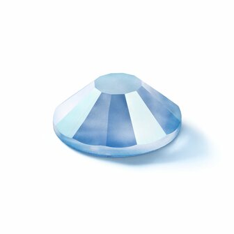 Crystal Neon Blue HF (SS10) - Preciosa hotfix steentjes Chaton Rose Maxima (Neon Glow in the Dark) zijaanzicht