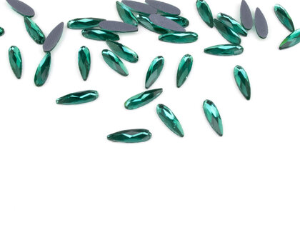 Druppel Smal 8 mm Blue Zircon Hotfix Rhinestones Figuren Superior Glamour (1006)Bl.Z