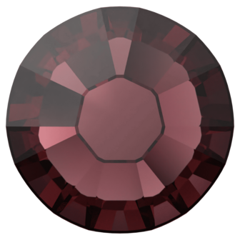 Burgundy (515) SS10 - Swarovski Xilion Rose 2038 Hotfix Flatback per 144 stuks