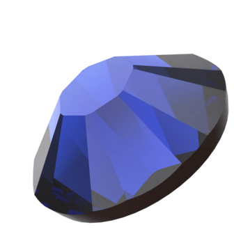 Cobalt (369) SS6 - Swarovski Xilion Rose 2038 Hotfix Flatback per 144 stuks
