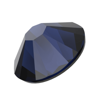 Dark Indigo (288) SS8 - Swarovski Xilion Rose 2038 Hotfix Flatback per 144 stuks