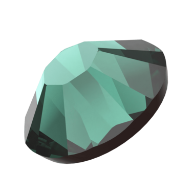 Emerald (205) SS8 - Swarovski Xilion Rose 2038 Hotfix Flatback per 144 stuks