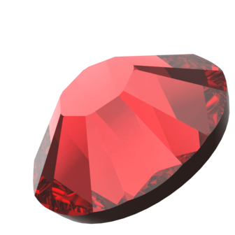 Light Siam (227) SS6 - Swarovski Xilion Rose 2038 Hotfix Flatback per 144 stuks