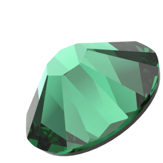 Majestic Green (336) SS8 - Swarovski Xilion Rose 2038 Hotfix Flatback per 144 stuks