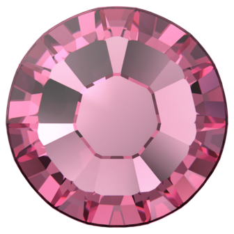 Rose (209) SS10 - Swarovski Xilion Rose 2038 Hotfix Flatback per 144 stuks