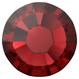 Siam (208) SS6 - Swarovski Xilion Rose 2038 Hotfix Flatback per 144 stuks