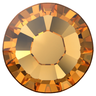 Topaz (203) SS10 - Swarovski Xilion Rose 2038 Hotfix Flatback per 144 stuks
