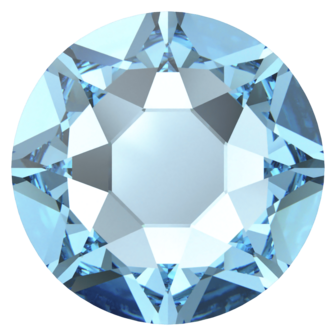 Aquamarine (202) SS34 - Swarovski Xirius Rose 2078 Hotfix Flatback per 36 stuks