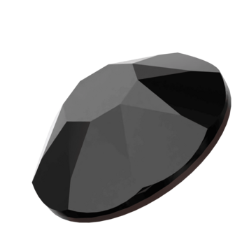 Jet (280) SS16 - Swarovski Xirius Rose 2078 Hotfix Flatback per 144 stuks