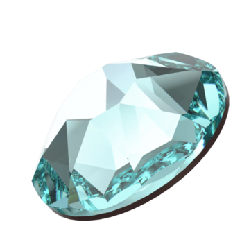 Light Turquoise (263) SS12 - Swarovski Xirius Rose 2078 Hotfix Flatback per 144 stuks
