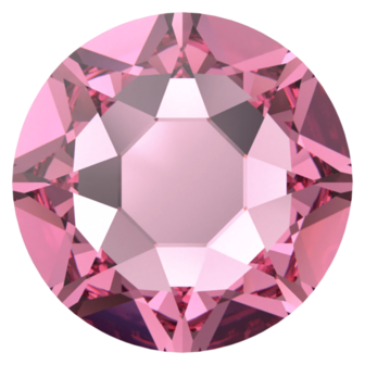 Rose (209) SS34 - Swarovski Xirius Rose 2078 Hotfix Flatback per 36 stuks