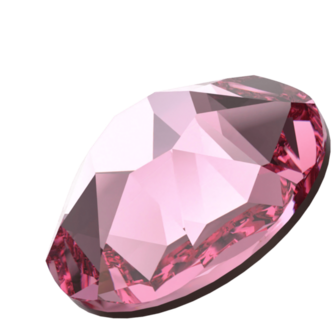 Rose (209) SS34 - Swarovski Xirius Rose 2078 Hotfix Flatback per 36 stuks