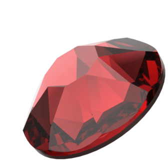 Siam (208) SS20 - Swarovski Xirius Rose 2078 Hotfix Flatback per 144 stuks