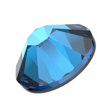 Crystal Bermuda Blue (001 BBL) SS6 - Swarovski Xilion Rose 2038 Hotfix Flatback per 144 stuks