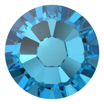 Crystal Bermuda Blue (001 BBL) SS8 - Swarovski Xilion Rose 2038 Hotfix Flatback per 144 stuks