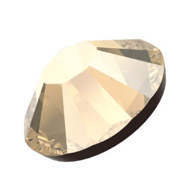 Crystal Golden Shadow (001 GSHA) SS10 - Swarovski Xilion Rose 2038 Hotfix Flatback per 144 stuks