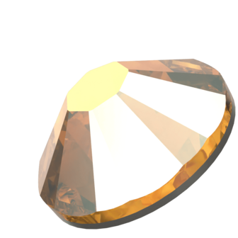 Crystal Metallic Sunshine (001 METSH) SS8 - Swarovski Xilion Rose 2038 Hotfix Flatback per 144 stuks
