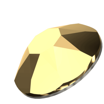 Crystal Aurum (001 AUR) SS30 - Swarovski Xirius Rose 2078 Hotfix Flatback per 36 stuks