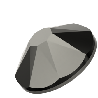 Jet Hematite (280 HEM) SS16 - Swarovski Xirius Rose 2078 Hotfix Flatback per 144 stuks