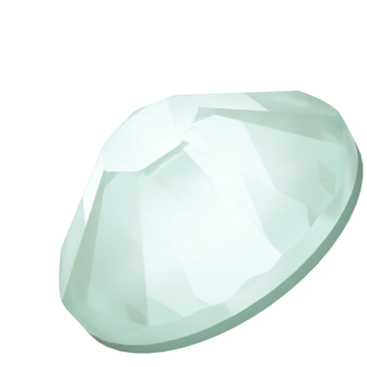 Crystal Soft Mint Ignite (001 L168I) SS10 - Swarovski Xilion Rose 2038 Hotfix Flatback per 144 stuks
