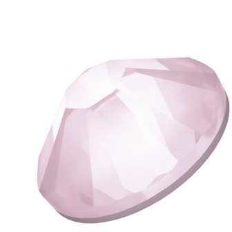 Crystal Soft Rose Ignite (001 L167I) SS10 - Swarovski Xilion Rose 2038 Hotfix Flatback per 144 stuks
