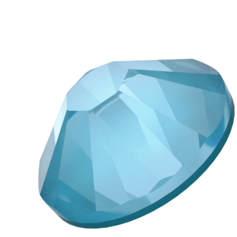 Crystal Teal Ignite (001 L178I) SS10 - Swarovski Xilion Rose 2038 Hotfix Flatback per 144 stuks