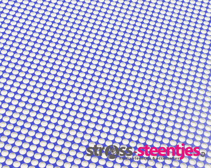 Hotfix patroonplaat SS12 blauw 20x30 cm ingezoomd