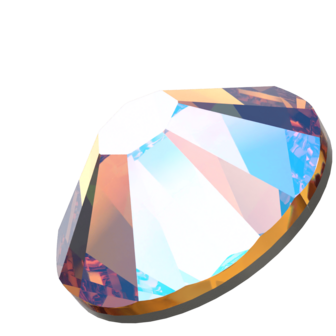 Topaz Shimmer (203) SS10 - Swarovski Xilion Rose 2038 Hotfix Flatback per 144 stuks