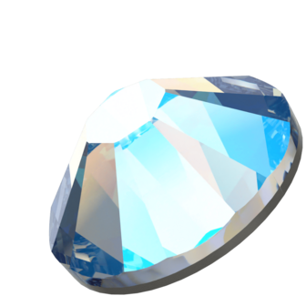 Light Sapphire Shimmer (211) SS6 - Swarovski Xilion Rose 2118 Hotfix Flatback per 144 stuks