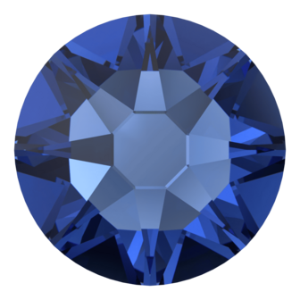 ReCreated&trade; Dark Sapphire (1404) SS12 - Swarovski Xirius Rose 2078 Hotfix Flatback per 144 stuks