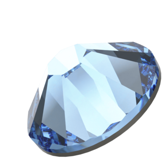 ReCreated&trade; Ice Blue (1405) SS6 - Swarovski Xilion Rose 2038 Hotfix Flatback per 144 stuks