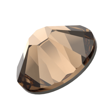 ReCreated&trade; Light Smoked Topaz (1402) SS10 - Swarovski Xilion Rose 2038 Hotfix Flatback per 144 stuks